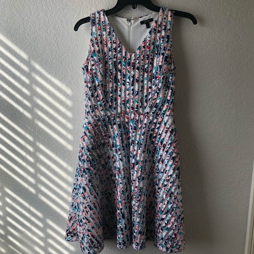 Multi-colored Midi Dress